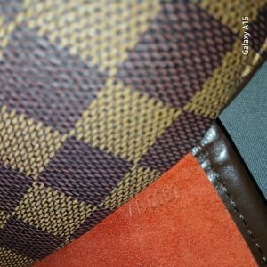 Louis Vuitton Brown and Tan Checkered Canvas Bag